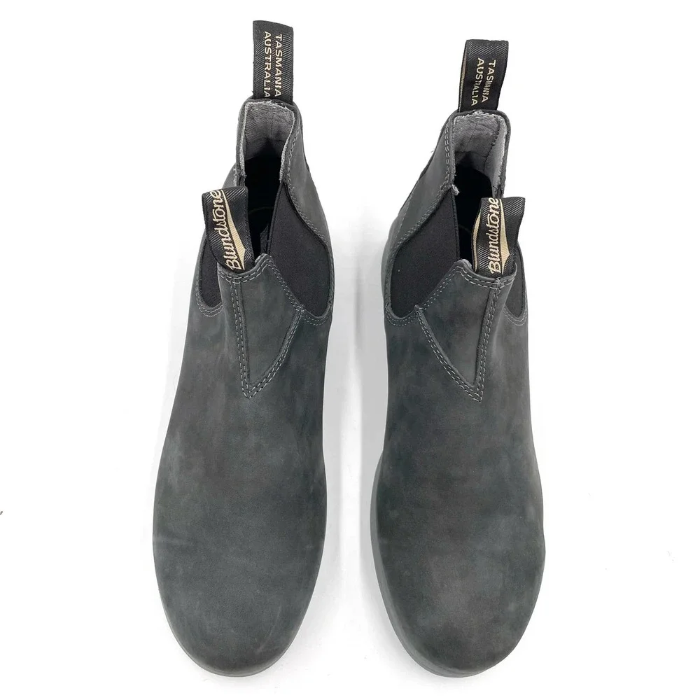 New Blundstone 1398 Gray Suede Leather Chelsea Boots Men's Sz 11 US - Picture 3 of 9